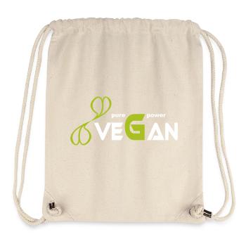 pure_vegan_power - Stanley/Stella Recycled Gym Bag - natural - Front