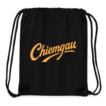 Chiemgau lettering Bavaria - Stanley/Stella Recycled Gym Bag - black - Front