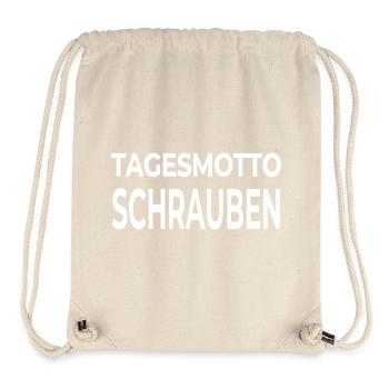 Schrauben - Stanley/Stella recycelter Gym Bag - Naturweiß - Vorne