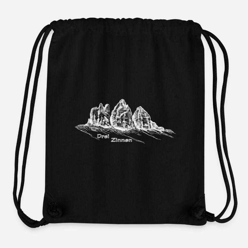 The "Three Peaks" in South Tyrol - Stanley/Stella Recycled Gym Bag - black