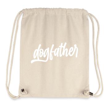 chat chien catmom animal parrain chienfather amour chat - Sac à cordon recyclé Stanley/Stella - blanc naturel - Devant