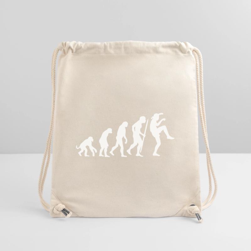 Drôle d’évolution Karaté Vintage 80s Crane Kick Sac à cordon recyclé Stanley/Stella