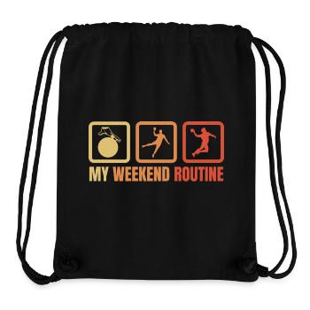 Handballer Wochenende - Stanley/Stella recycelter Gym Bag - Schwarz - Vorne