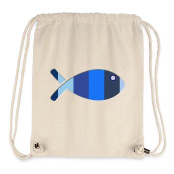 FISCH - Stanley/Stella recycelter Gym Bag - Naturweiß - Vorne