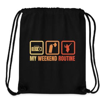 Break Dancer Wochenendroutine - Stanley/Stella recycelter Gym Bag - Schwarz - Vorne