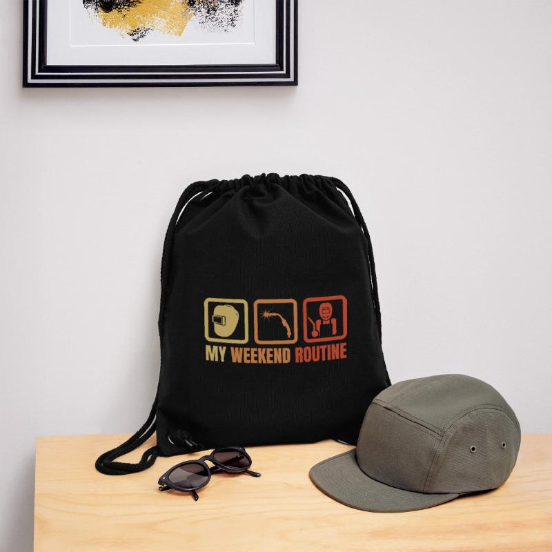 Welder Weekend Routine Stanley/Stella Recycled Gym Bag
