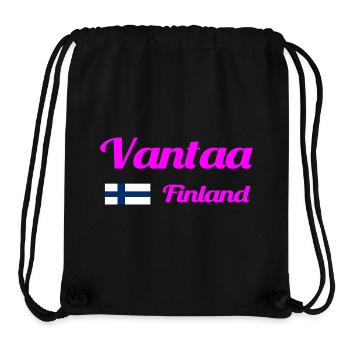 Vantaa Finnland Drucken - Stanley/Stella recycelter Gym Bag - Schwarz - Vorne