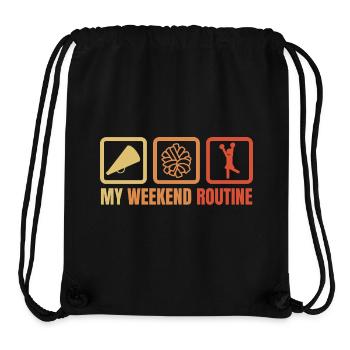 Cheerleader Weekend Routine - Stanley/Stella Recycled Gym Bag - black - Front