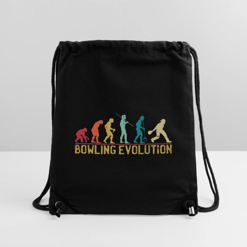 Affiche de voyage Bowlers Evolution Sac à cordon recyclé Stanley/Stella