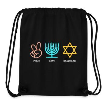 Hanukkah Chanukkah Hanukah - Stanley/Stella recycelter Gym Bag - Schwarz - Vorne