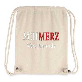 SCHMERZ VERSCHWINDE - Stanley/Stella recycelter Gym Bag - Naturweiß - Vorne
