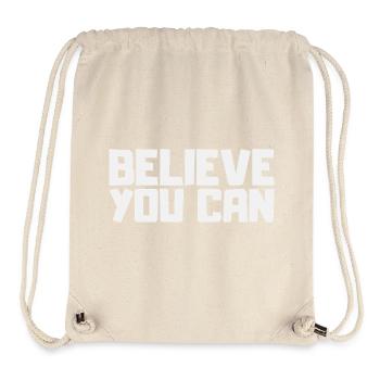 Glaube Du Kannst Es. Motivation Sport Erfolg Mut - Stanley/Stella recycelter Gym Bag - Naturweiß - Vorne