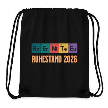 Rente 2026 Periodensystem Design - Stanley/Stella recycelter Gym Bag - Schwarz - Vorne