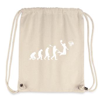 Evolution of Basketball Female Athlete Player - Stanley/Stella Recycled Gym Bag - natural - Front