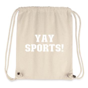 Yay Sports – Ahnungsloser Sportfan (Frauen) - Stanley/Stella recycelter Gym Bag - Naturweiß - Vorne