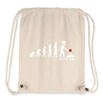 Game On Evolution: Gaming Button Gamer Nerd - Stanley/Stella recycelter Gym Bag - Naturweiß - Vorne
