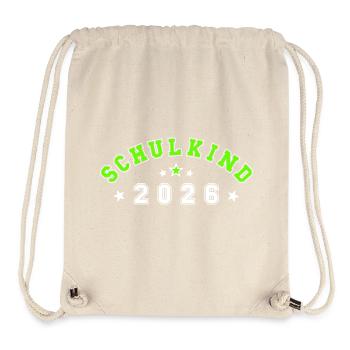 Schulkind 2026 - Stanley/Stella recycelter Gym Bag - Naturweiß - Vorne