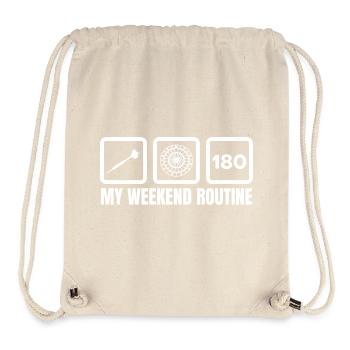 Darts Wochenende - Stanley/Stella recycelter Gym Bag - Naturweiß - Vorne