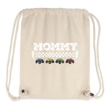 Conception de l’écrou tout-terrain de maman Monster Truck - Sac à cordon recyclé Stanley/Stella - blanc naturel - Devant