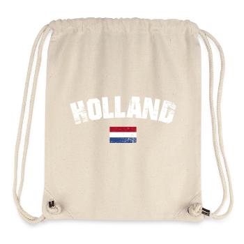 Holland Distressed Typography - Stanley/Stella Recycled Gym Bag - natural - Front