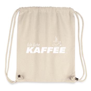 ICH LIEBE KAFFEE - Stanley/Stella recycelter Gym Bag - Naturweiß - Vorne