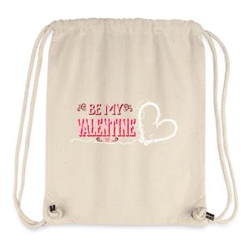 Be My Valentine Romantic Heart - Stanley/Stella Recycled Gym Bag - natural - Front