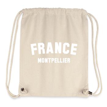 Montpellier France - Stanley/Stella recycelter Gym Bag - Naturweiß - Vorne