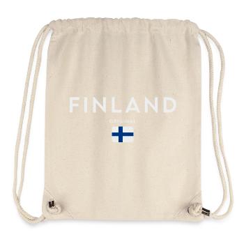 Flag of Finland, Finnish pride - Stanley/Stella Recycled Gym Bag - natural - Front