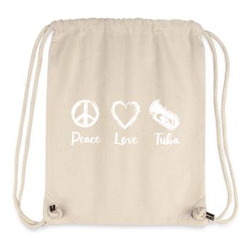 Peace Love Tuba - Stanley/Stella Recycled Gym Bag - natural - Front