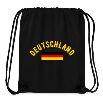 Deutschland Football Fan Vintage Typography  - Stanley/Stella Recycled Gym Bag - black - Front