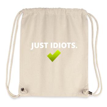 Just Idiots Design - Stanley/Stella Recycled Gym Bag - natural - Front