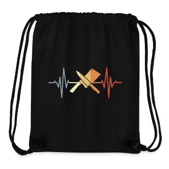 Hackbeil Messer Herzlinie - Stanley/Stella recycelter Gym Bag - Schwarz - Vorne