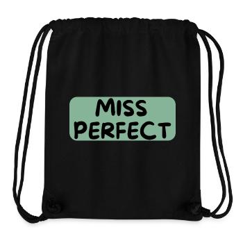 Miss Perfect - Stanley/Stella recycelter Gym Bag - Schwarz - Vorne