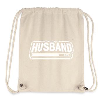 Groom "Husband" Loading Bar – Bachelor Party Motif - Stanley/Stella Recycled Gym Bag - natural - Front
