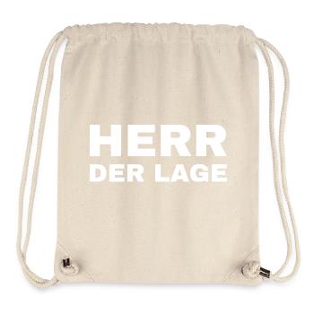 Herr der Lage - Stanley/Stella recycelter Gym Bag - Naturweiß - Vorne