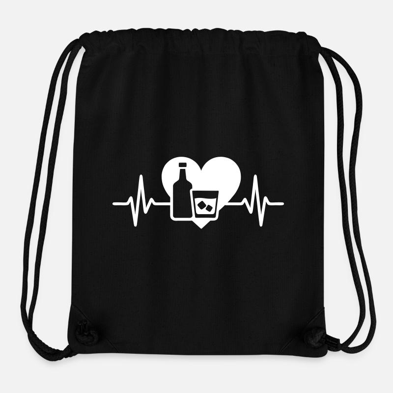 Rum Herz Aperitif Tropischer Cocktail - Stanley/Stella recycelter Gym Bag - Schwarz
