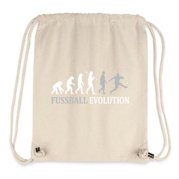 Fußball Evolution – Vom Affen zum Kicker - Stanley/Stella recycelter Gym Bag - Naturweiß - Vorne