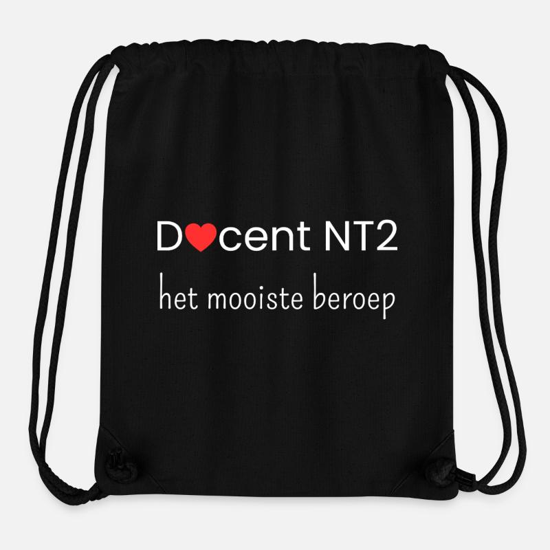 NT2-Lehrer: der beste Beruf - Stanley/Stella recycelter Gym Bag - Schwarz