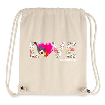 Hawaiian Ukulele Uke Love - Stanley/Stella recycelter Gym Bag - Naturweiß - Vorne