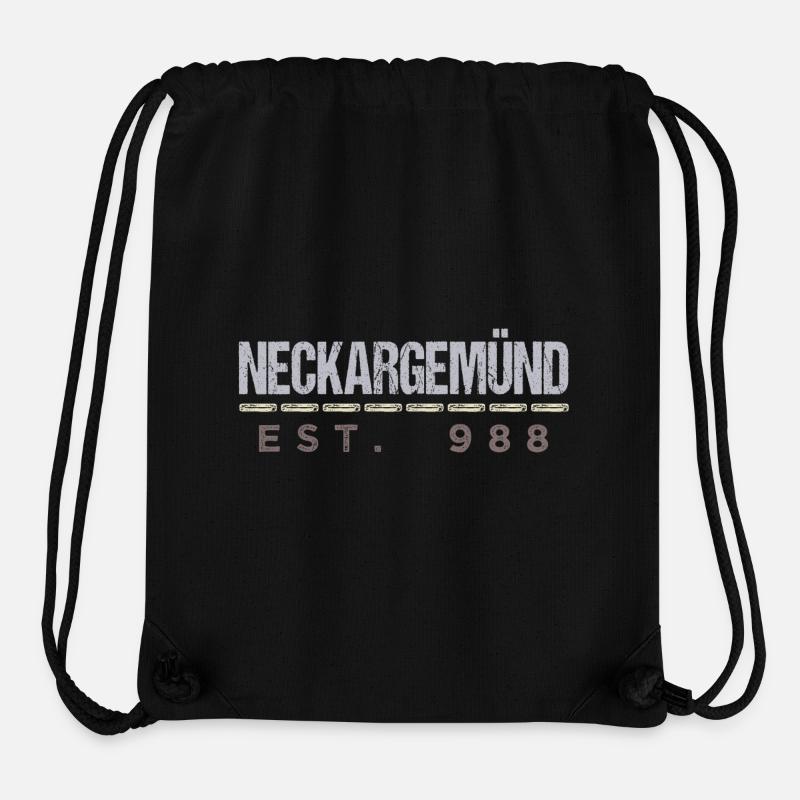 Neckargemünd - Est. 988 - Sac à cordon recyclé Stanley/Stella - noir