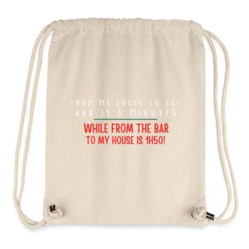 Bar to House: 5 Minutes - Stanley/Stella Recycled Gym Bag - natural - Front