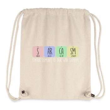 Central elements to deal with stupidity - Stanley/Stella recycelter Gym Bag - Naturweiß - Vorne
