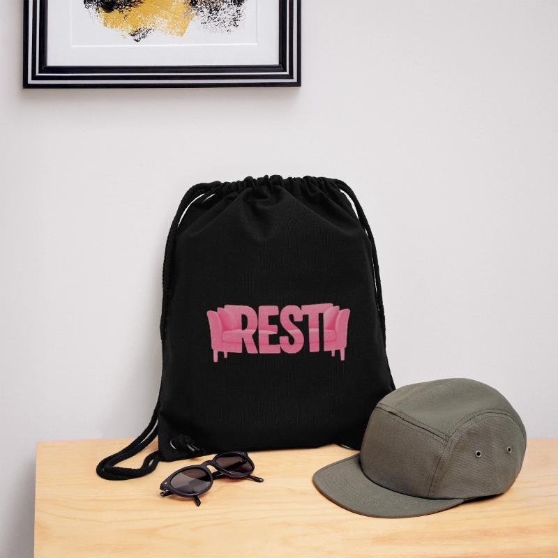 Rest Typography Sofa Pink Design Stanley/Stella Recycled Gym Bag