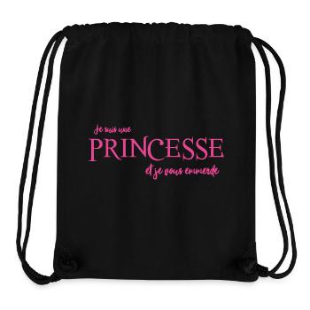 logo_princesse_rose - Stanley/Stella recycelter Gym Bag - Schwarz - Vorne