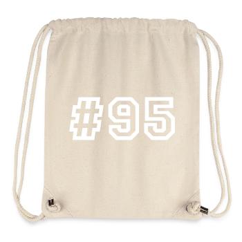 1995 Hashtag 95 - Stanley/Stella recycelter Gym Bag - Naturweiß - Vorne