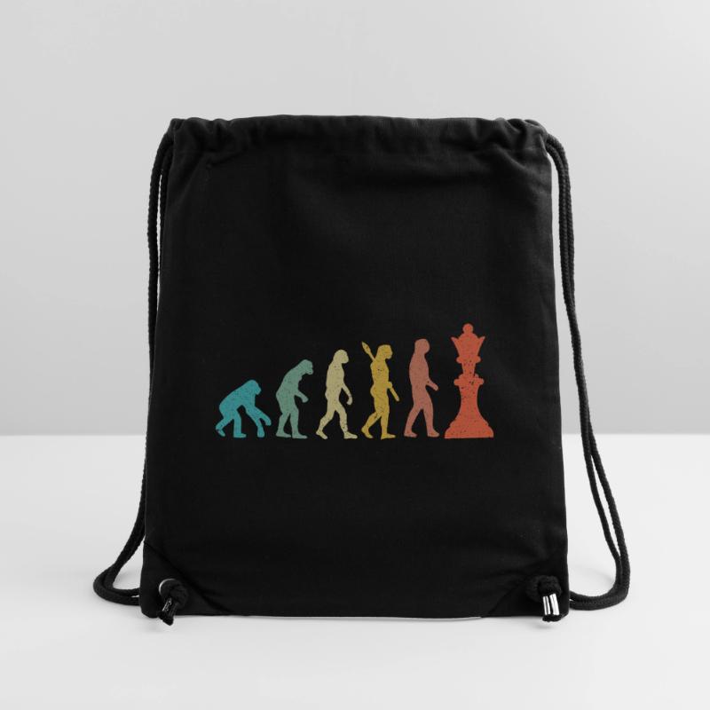 Evolution from Man to King Chess Humor Stanley/Stella Recycled Gym Bag