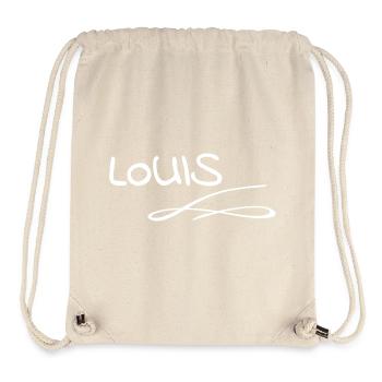 Name Louis - Stanley/Stella Recycled Gym Bag - natural - Front