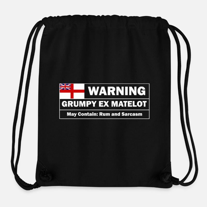 Mürrischer Ex-Matelot - Stanley/Stella recycelter Gym Bag - Schwarz