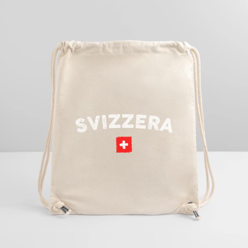 Drapeau de l’emblème de l’arc Svizzera Sac à cordon recyclé Stanley/Stella