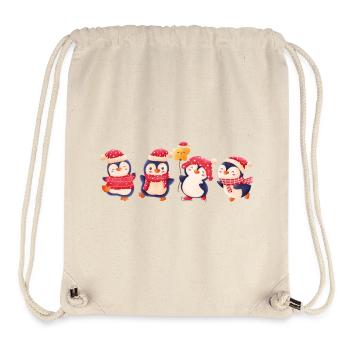 Lustige Pinguin Weihnachten - Stanley/Stella recycelter Gym Bag - Naturweiß - Vorne